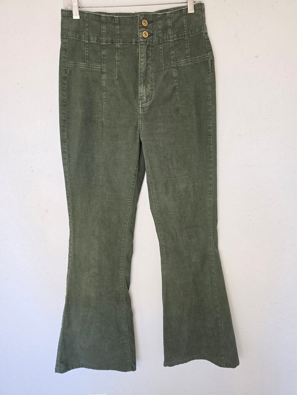 We The Free Jade Cord Flare Jeans Size 29 Corduroy Pants Bell Bottoms High Rise